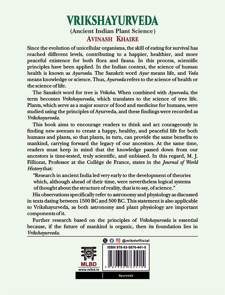 Vrikshayurveda: Ancient Indian Plant Science