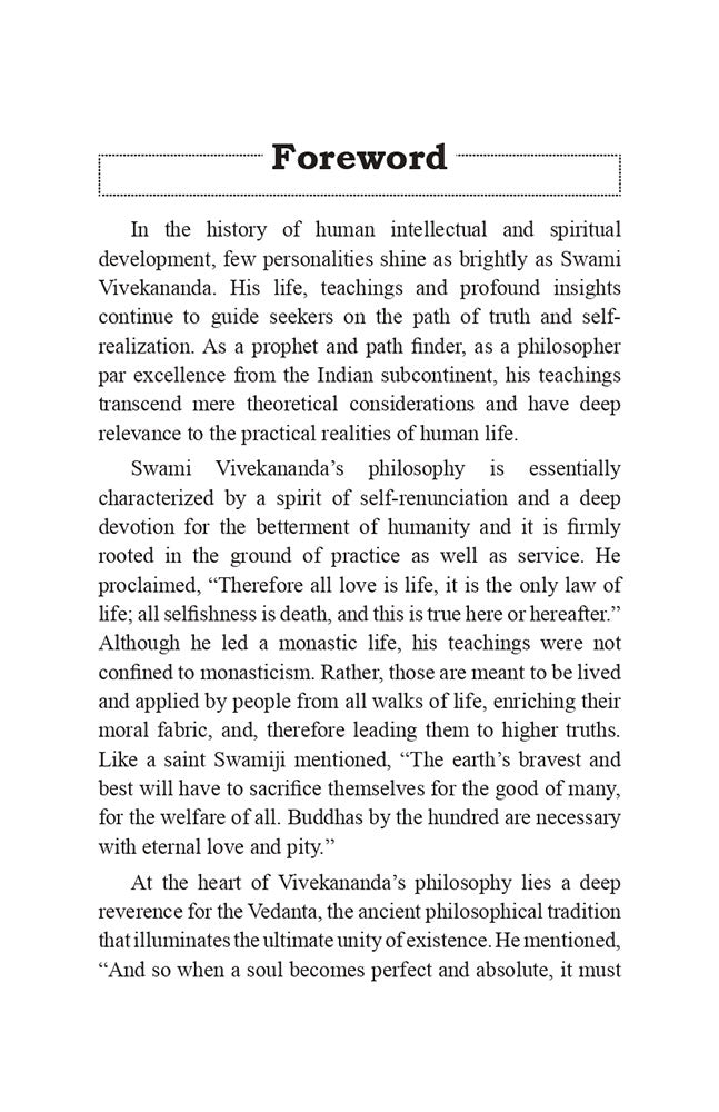 An Introduction to the Philosophy of Swami Vivekananda