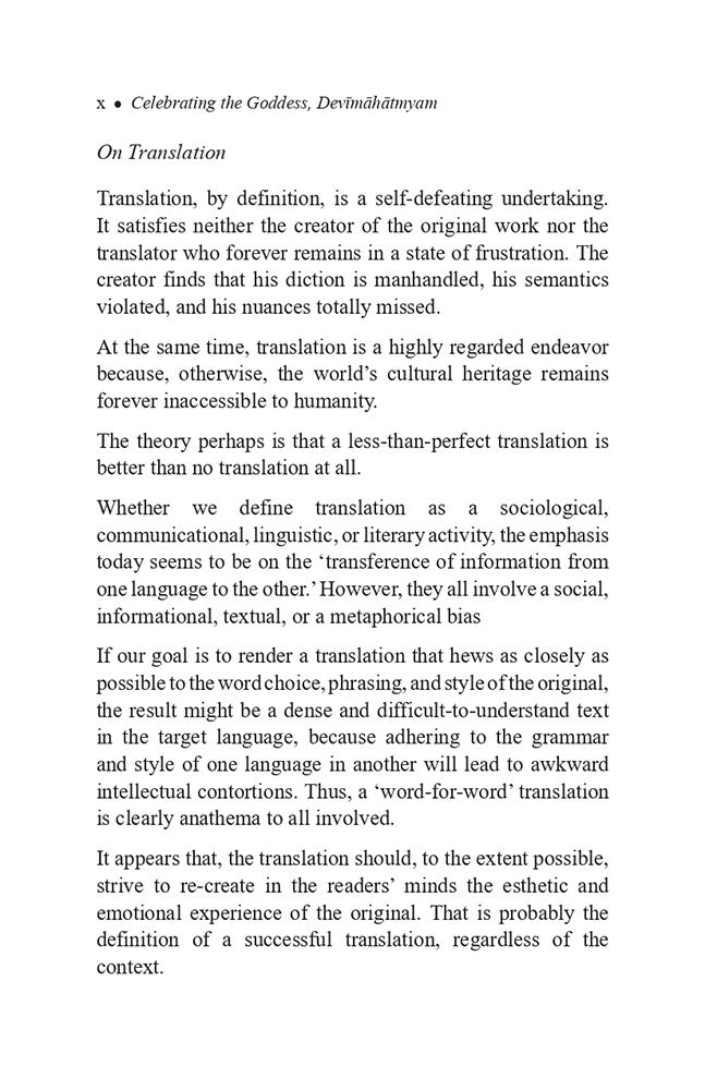 Celebrating the Goddess Devimahatmyam (Excerpted from the Author's Translation of the Markandeya Purana)