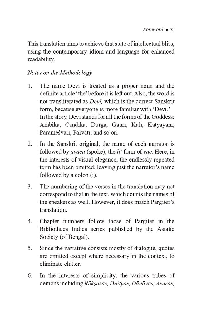 Celebrating the Goddess Devimahatmyam (Excerpted from the Author's Translation of the Markandeya Purana)