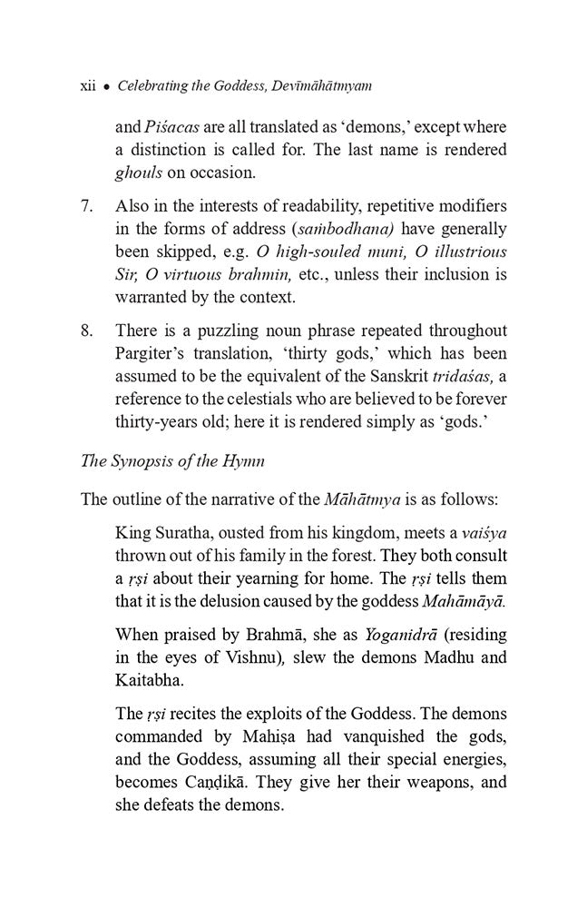 Celebrating the Goddess Devimahatmyam (Excerpted from the Author's Translation of the Markandeya Purana)