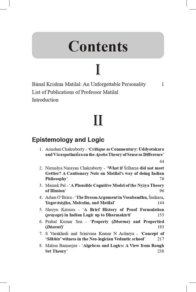 Remodelling Indian Thoughts: Homage to Bimal Krishna Matilal