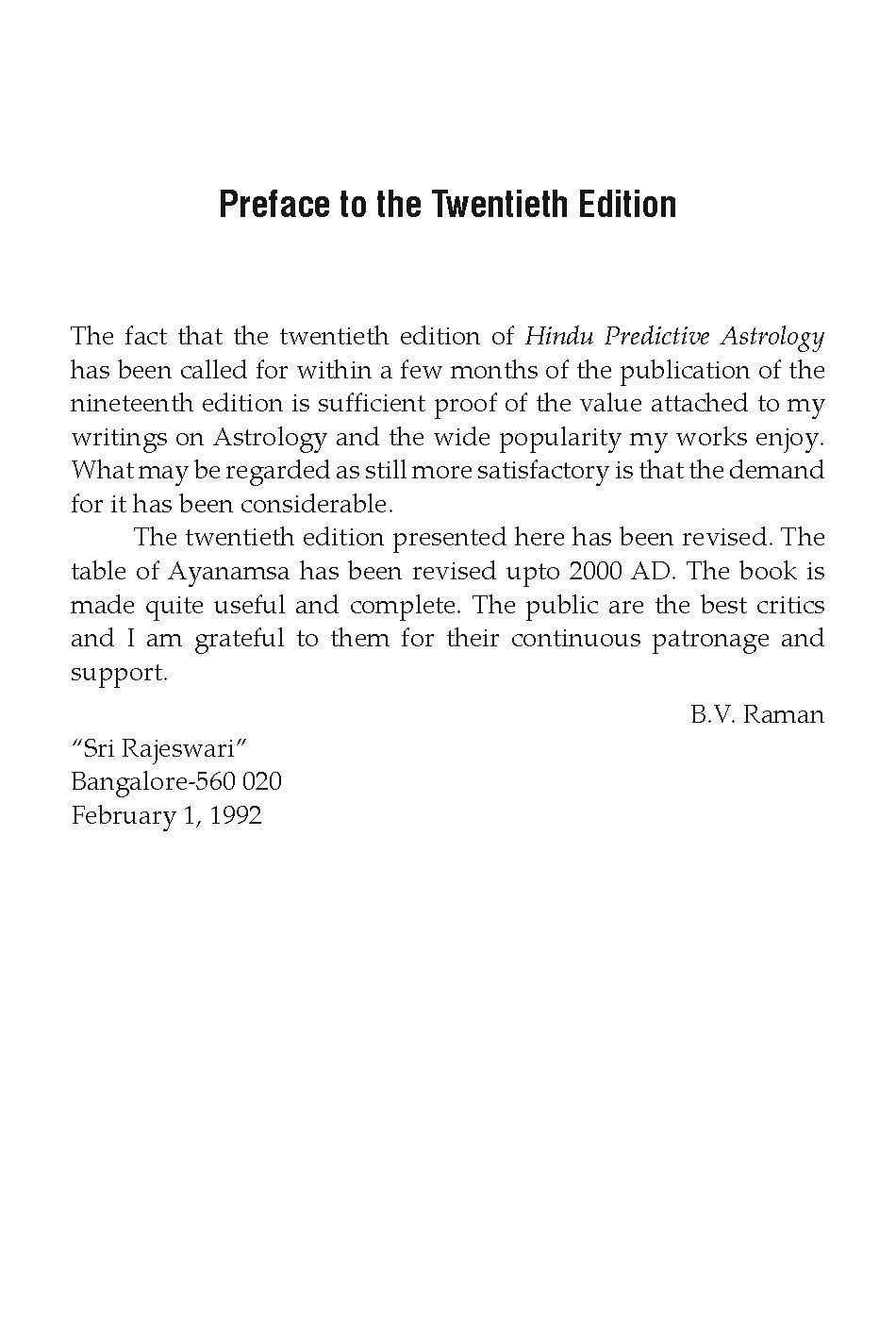 Hindu Predictive Astrology