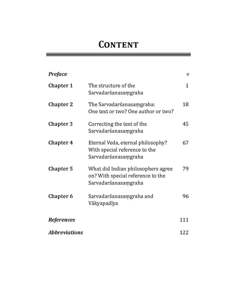 Studies in the Sarvadarsanasamgraha