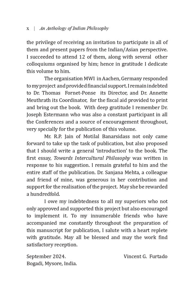 An Anthology of Indian Philosophy: Intercultural Perspective