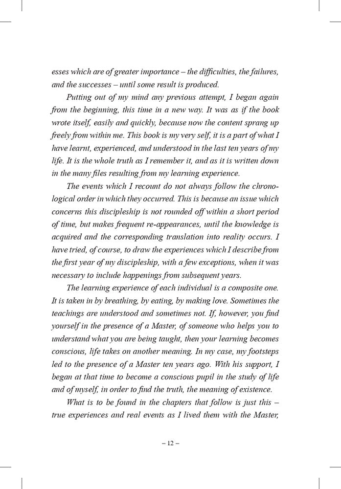 The Master: First Concepts - First Experiences