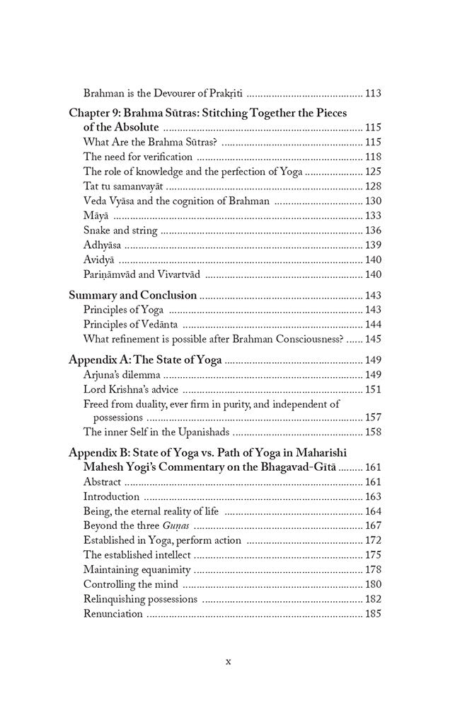 Maharishi's Yoga: Yoga and Vedanta (Volume - II)