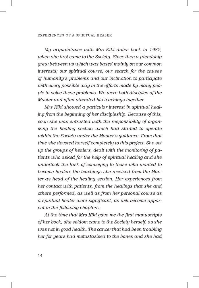 Experiences of a Spiritual Healer