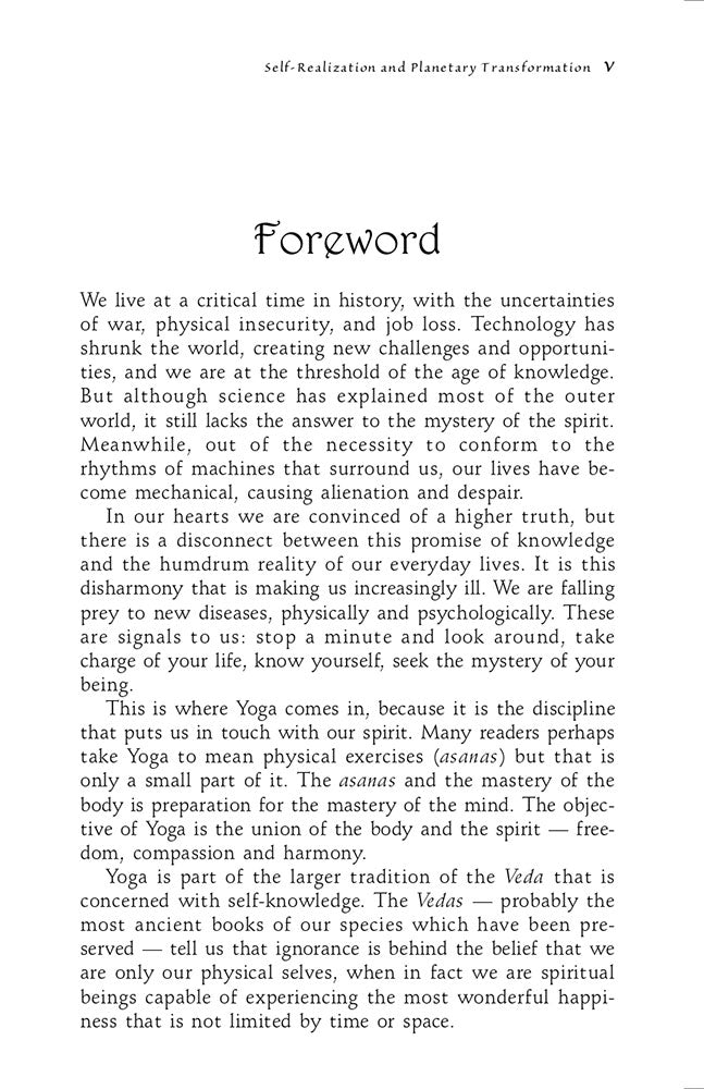 Yoga and the Sacred Fire: Self-Realization and Planetary Transformation