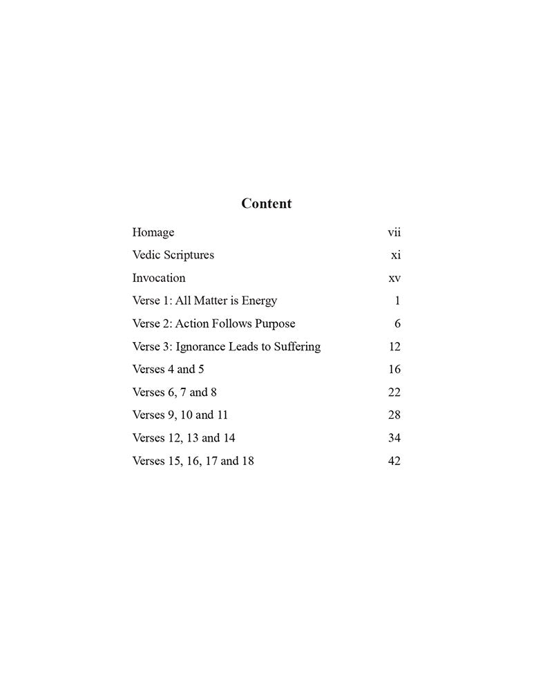 Isa Vasya Upanishad: The Vedic View of the Theory of Relativity