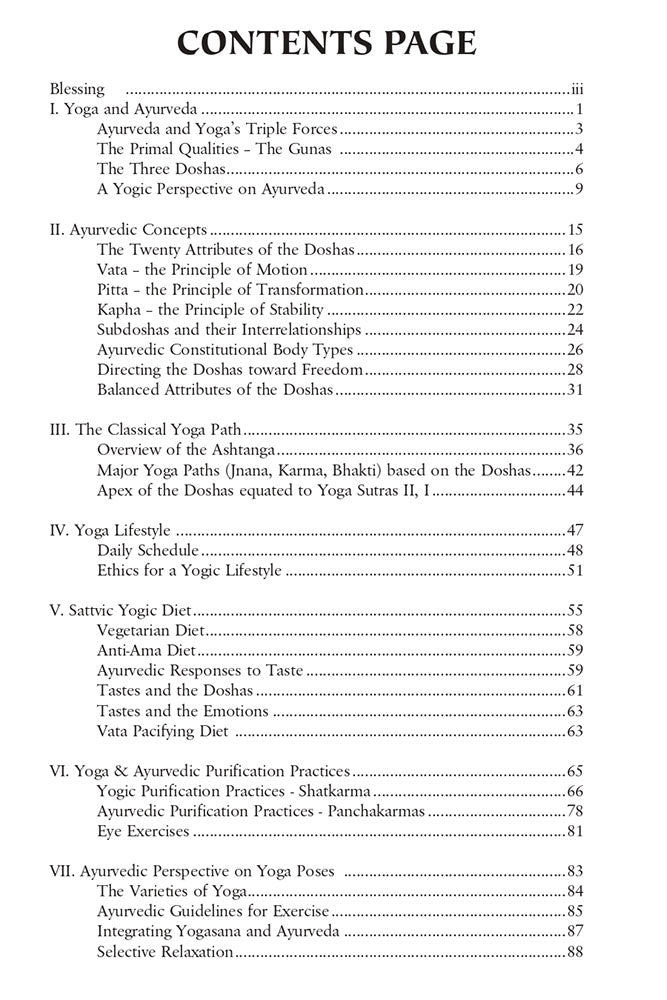 Ayurvedic Yoga Therapy