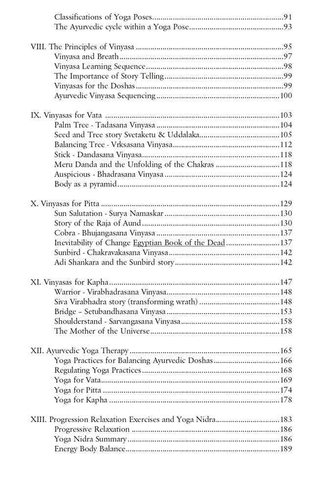 Ayurvedic Yoga Therapy