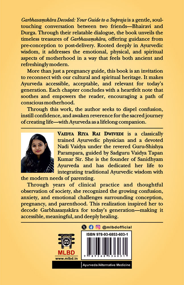 Decoding Garbhasamskara: Your Guide to a Supraja (Foreword by David Frawley)