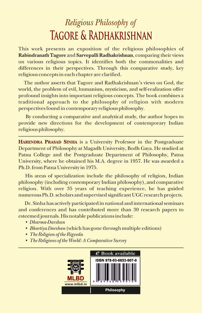 Religious Philosophy of Tagore & Radhakrishnan: A Comparative and Analytical Study (Foreword by Basant Kumar Lal)