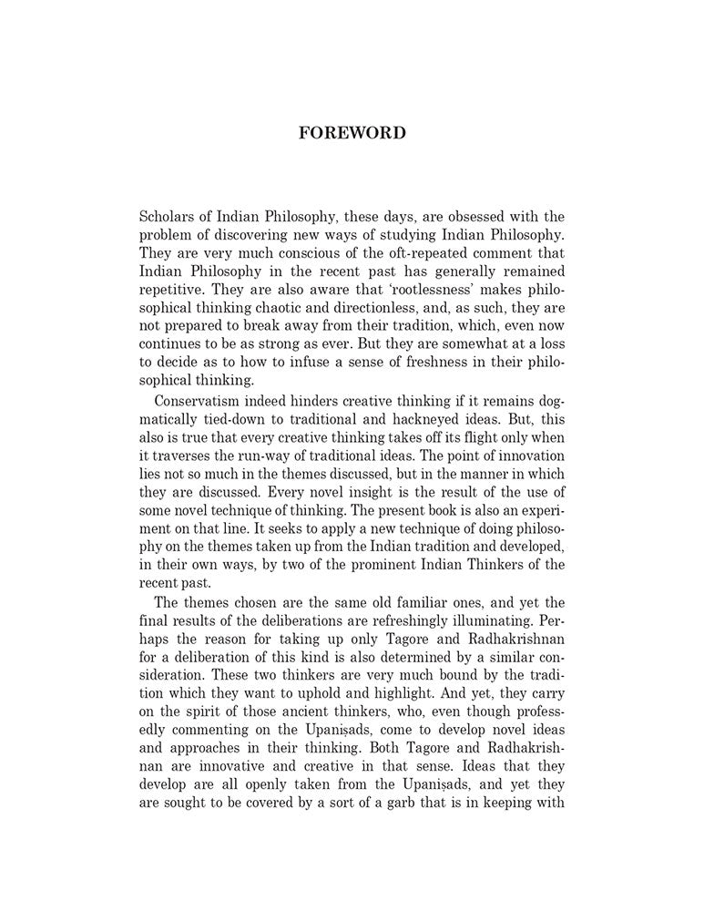 Religious Philosophy of Tagore & Radhakrishnan: A Comparative and Analytical Study (Foreword by Basant Kumar Lal)