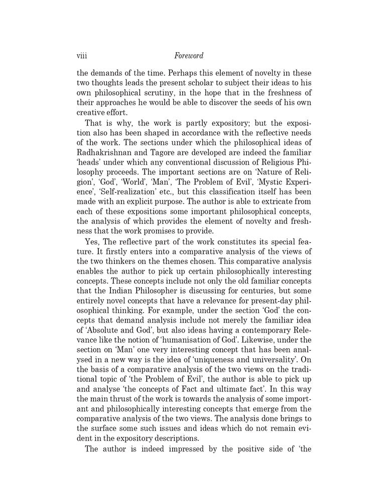 Religious Philosophy of Tagore & Radhakrishnan: A Comparative and Analytical Study (Foreword by Basant Kumar Lal)