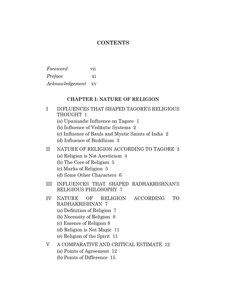 Religious Philosophy of Tagore & Radhakrishnan: A Comparative and Analytical Study (Foreword by Basant Kumar Lal)