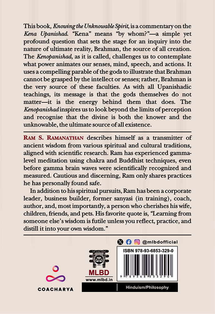 Knowing the Unknowable Spirit: The Kenopanishad with Shankara’s Commentary