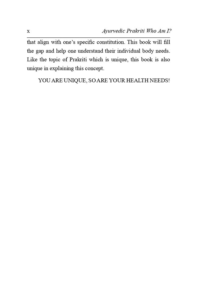 Ayurvedic Prakriti: Who Am I ?