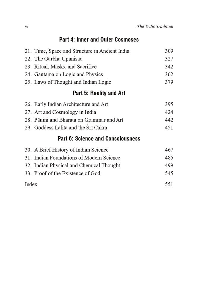 The Vedic Tradition: Cosmos, Connections & Consciousness