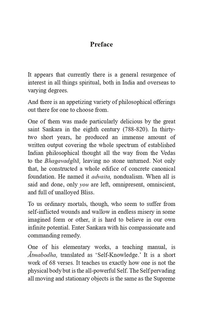 Sankara's Atmabodha for Beginners with a Translation of Vedanta Dindima