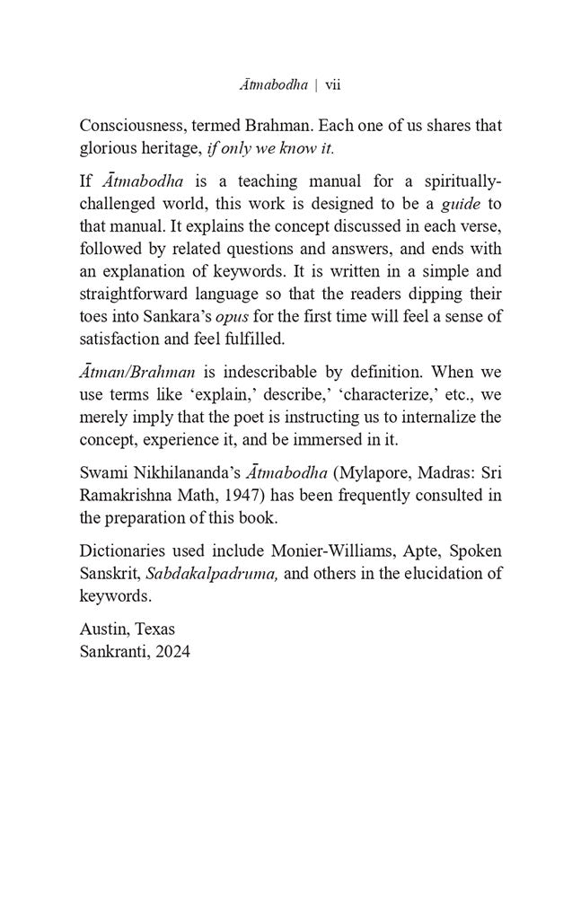 Sankara's Atmabodha for Beginners with a Translation of Vedanta Dindima