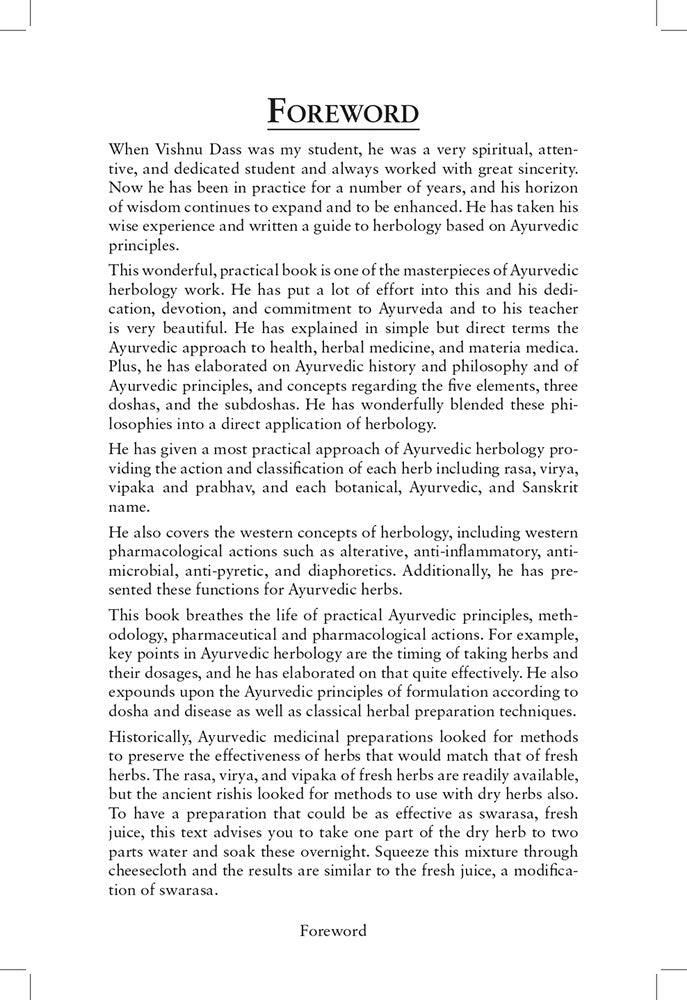 Ayurvedic Herbology East & West: A Practical Guide to Ayurvedic Herbal Medicine (Foreword by Vasant Lad)