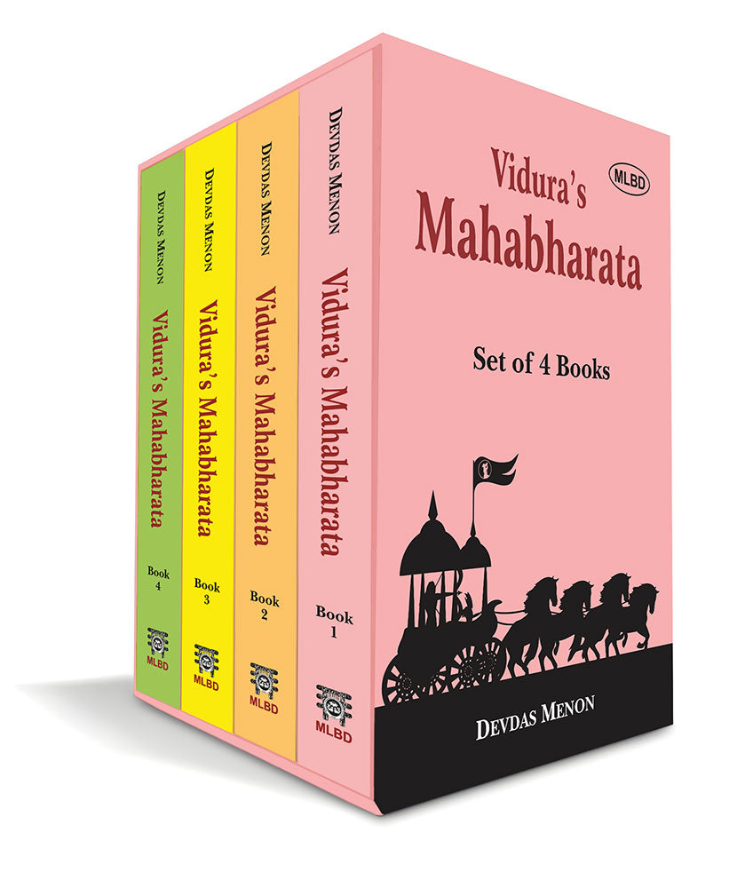 Vidura's Mahabharata: Beginnings, Preparations for War, War at Kurukshetra and Aftermath of War (Set of 4 Books)