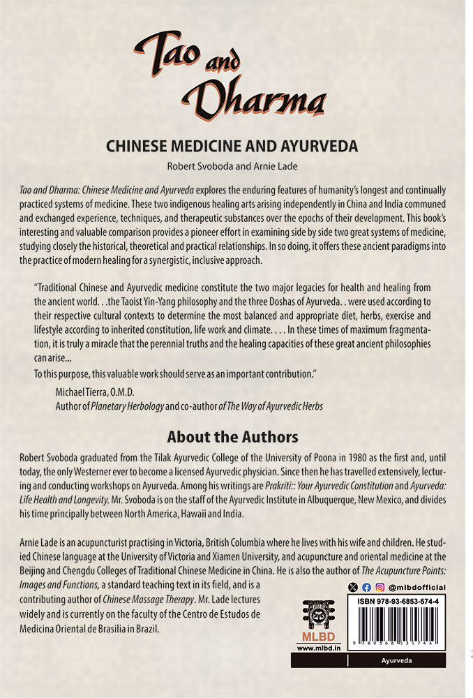 Tao and Dharma: Chinese Medicine and Ayurveda
