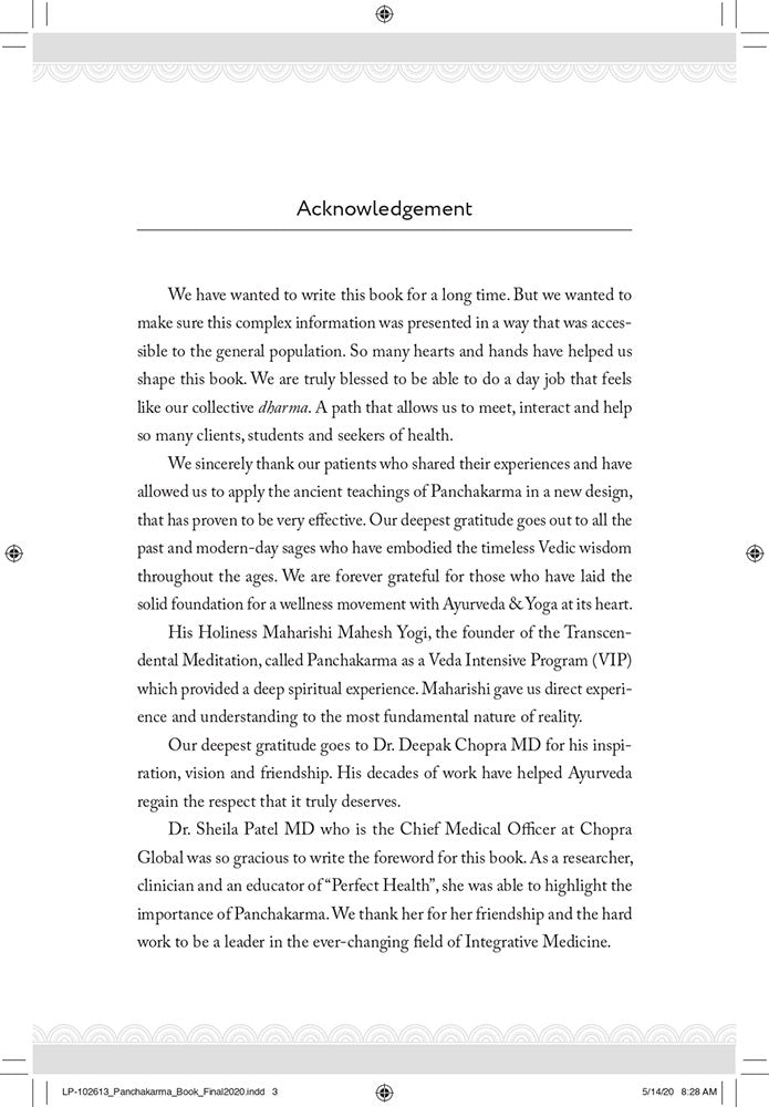 Panchakarma: The Ayurvedic Art and Science of Detoxification and Rejuvenation