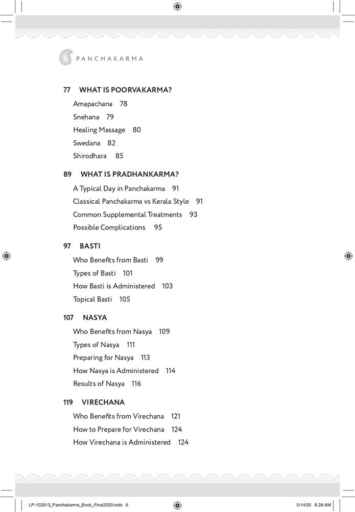 Panchakarma: The Ayurvedic Art and Science of Detoxification and Rejuvenation