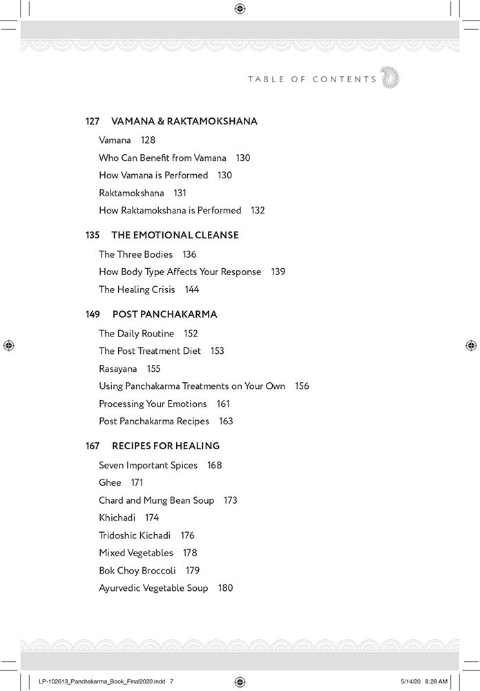 Panchakarma: The Ayurvedic Art and Science of Detoxification and Rejuvenation