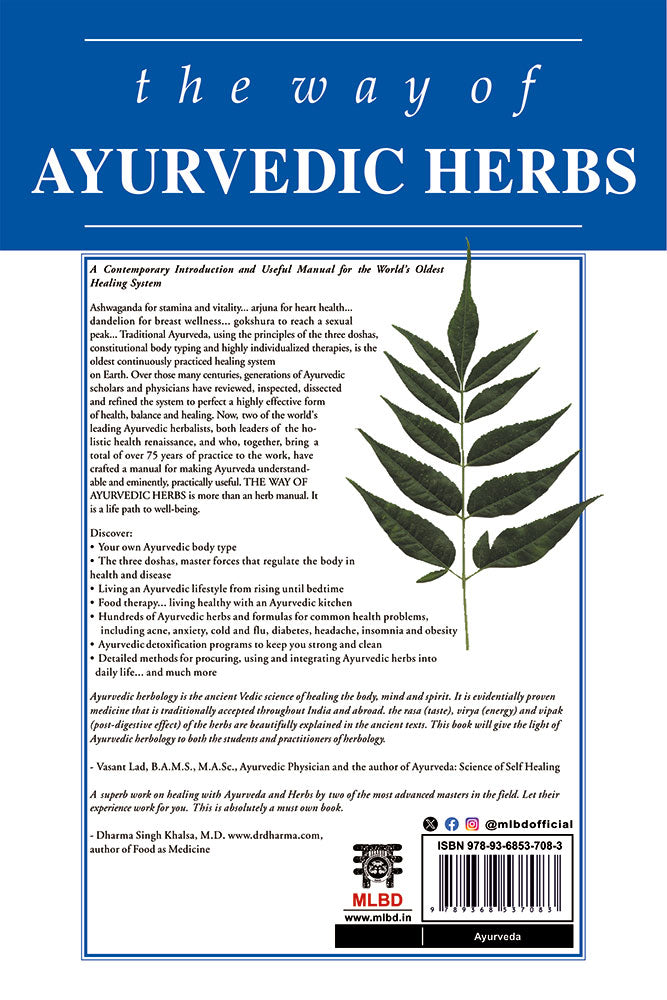 The Way of Ayurvedic Herbs
