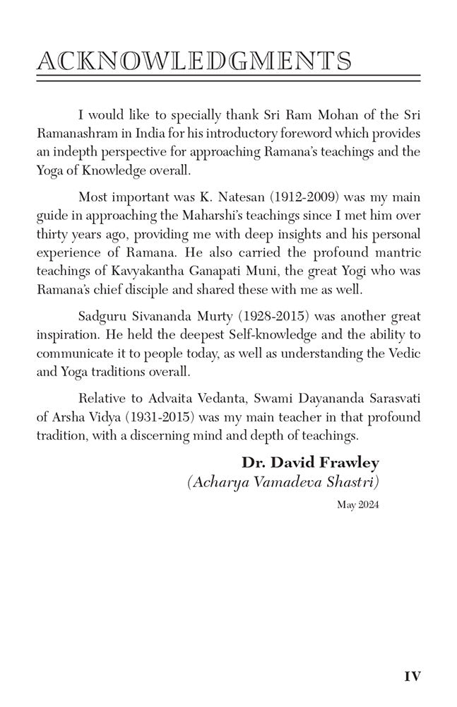 Yoga Beyond Body and Mind: An In-depth Study of the Yoga of Knowledge (Translation and Commentary of Upadesh Saram of Bhagavan Ramana Maharshi)