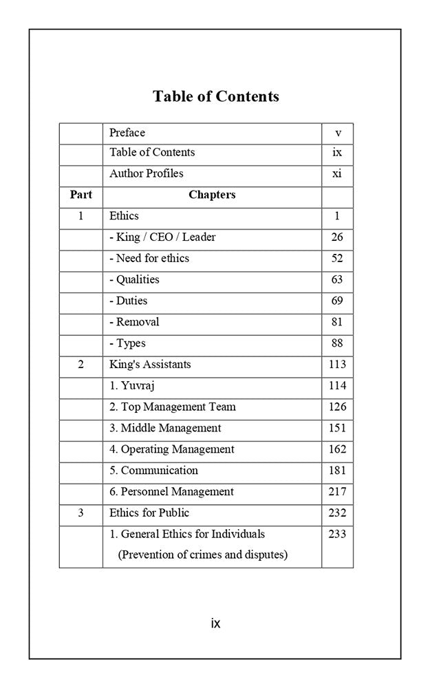 A Managerial Analysis of Shukracharya's Shukraniti
