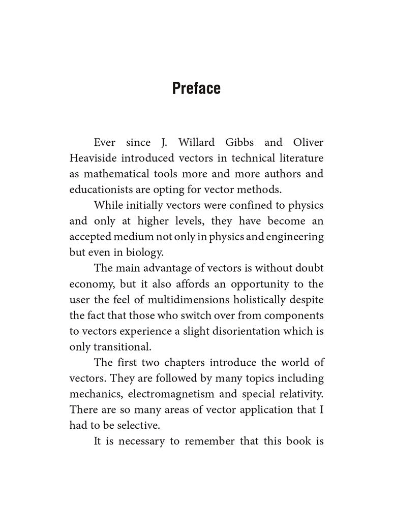 Vectors in Physics and Engineering