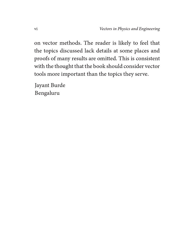 Vectors in Physics and Engineering