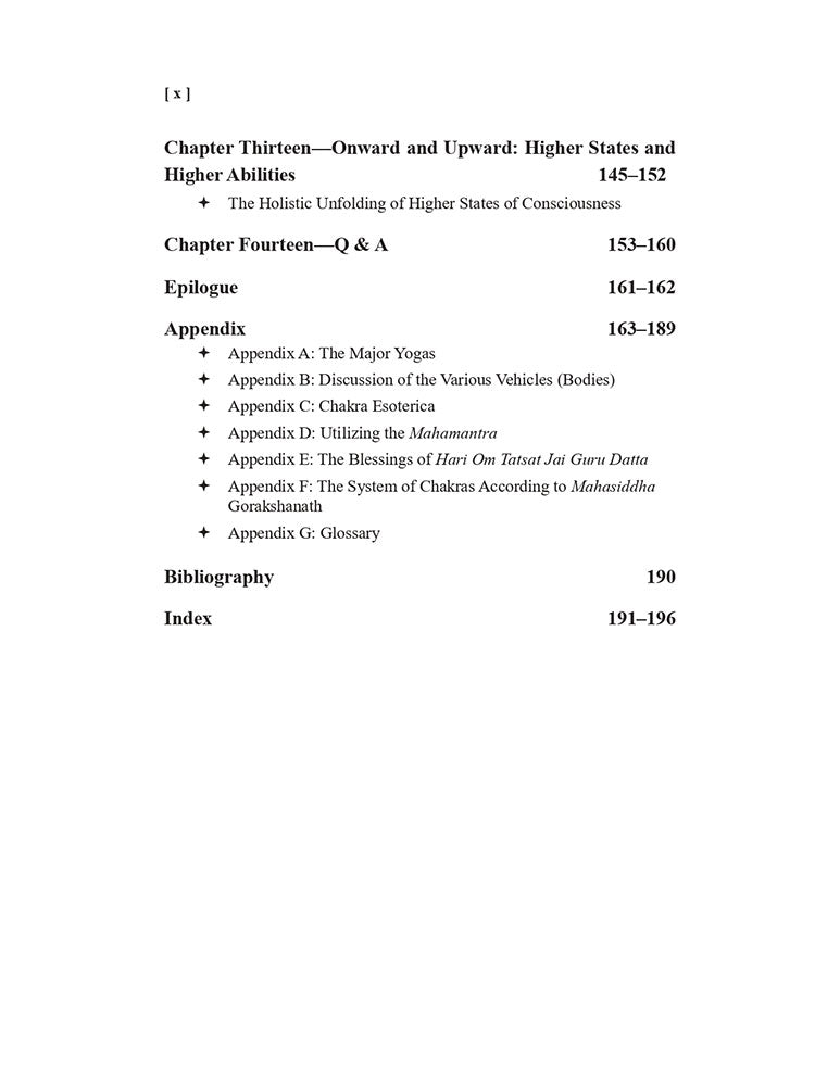 Fulfilling the Chakra System: The Subtle Body Kundalini Shakti and Higher States of Consciousness