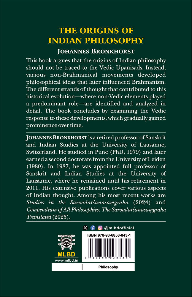 The Origins of Indian Philosophy