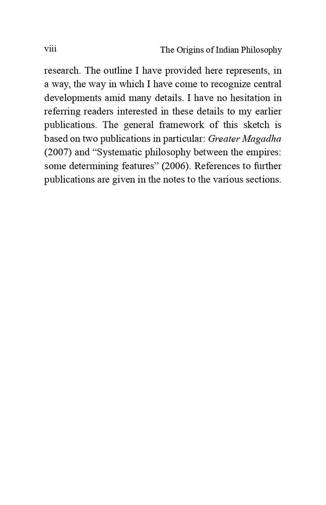 The Origins of Indian Philosophy