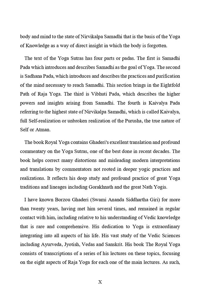 Royal Yoga: Insights into the Eightfold Path of Raja Yoga (Foreword by David Frawley)