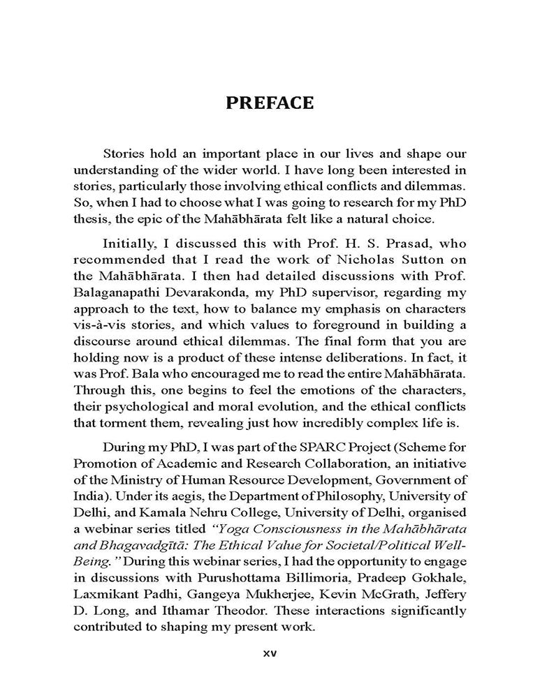 Conflict of Values in the Mahabharata
