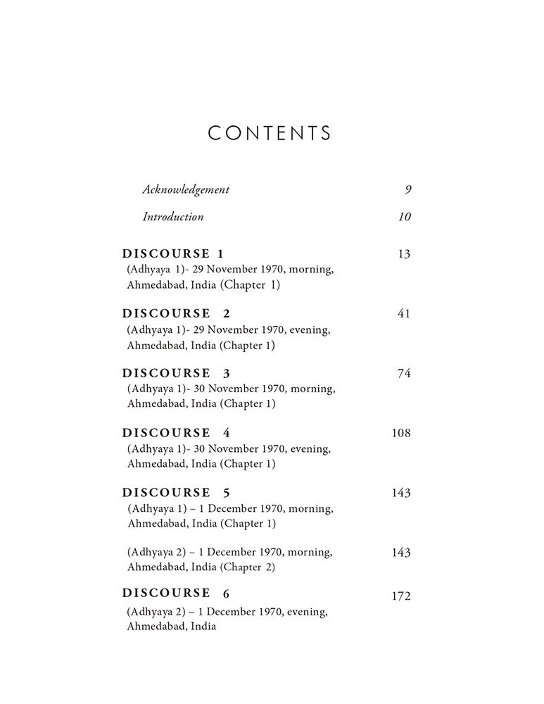 Gita Darshan: Discourses on the Bhagavad Gita by Osho (Volume 1): Adhyaya 1 - Yoga of Sorrow (Vishad Yoga), Adhyaya 2 - Yoga of Knowledge (Samkhya Yoga)