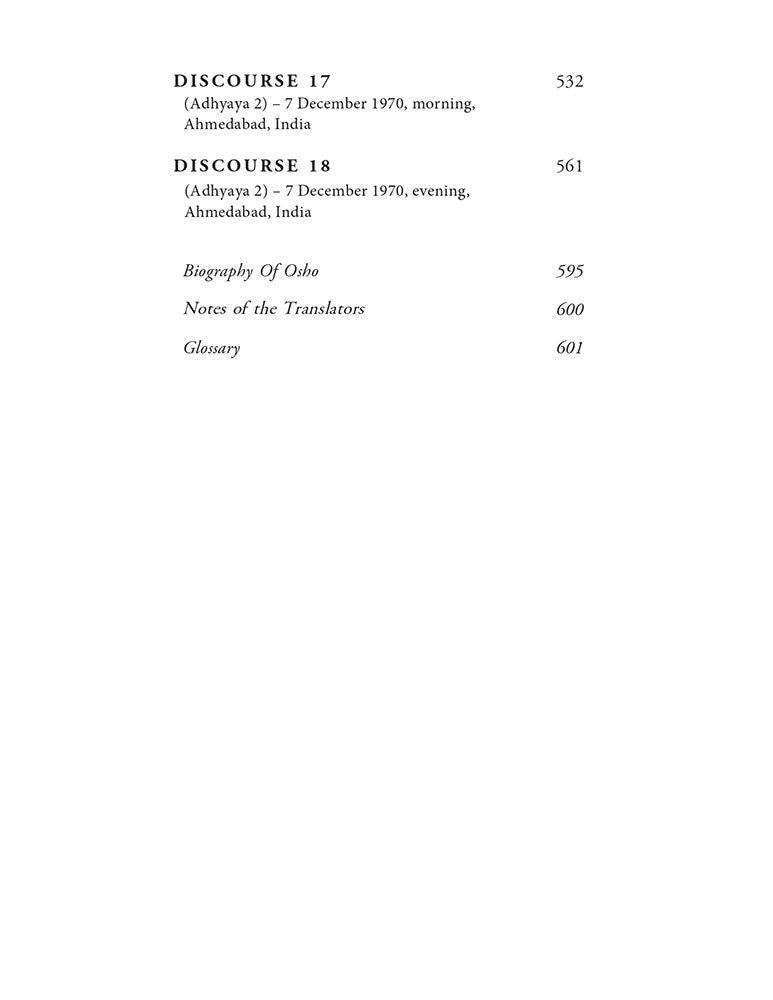 Gita Darshan: Discourses on the Bhagavad Gita by Osho (Volume 1): Adhyaya 1 - Yoga of Sorrow (Vishad Yoga), Adhyaya 2 - Yoga of Knowledge (Samkhya Yoga)