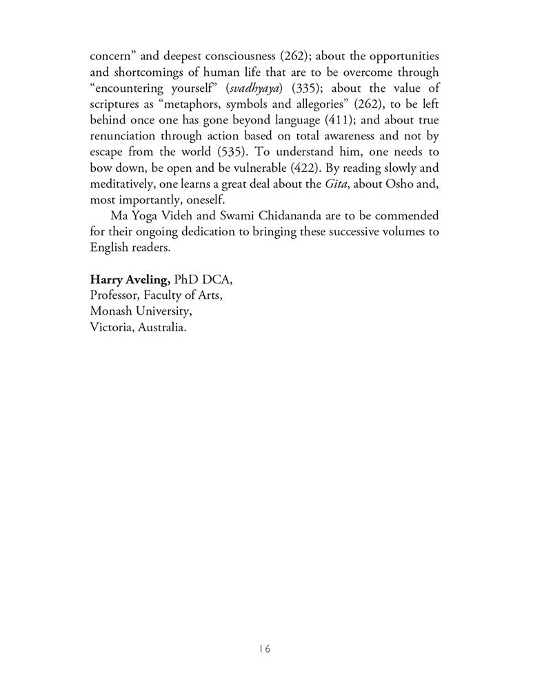 Gita Darshan: Discourses on the Bhagavad Gita by Osho (Volume 3): Adhyaya 4 - Yoga of Knowledge - Action - Renunciation (Gyan - Karma - Sannyas - Yoga)