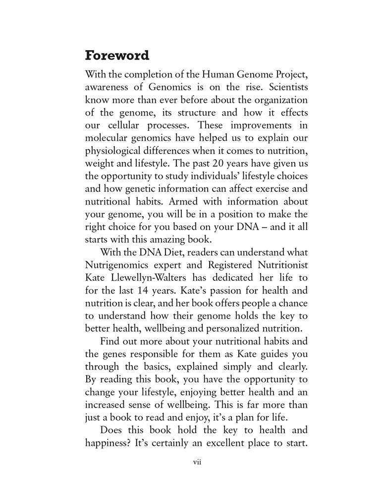 The DNA Diet: Gene-ius Nutrition and Fitness