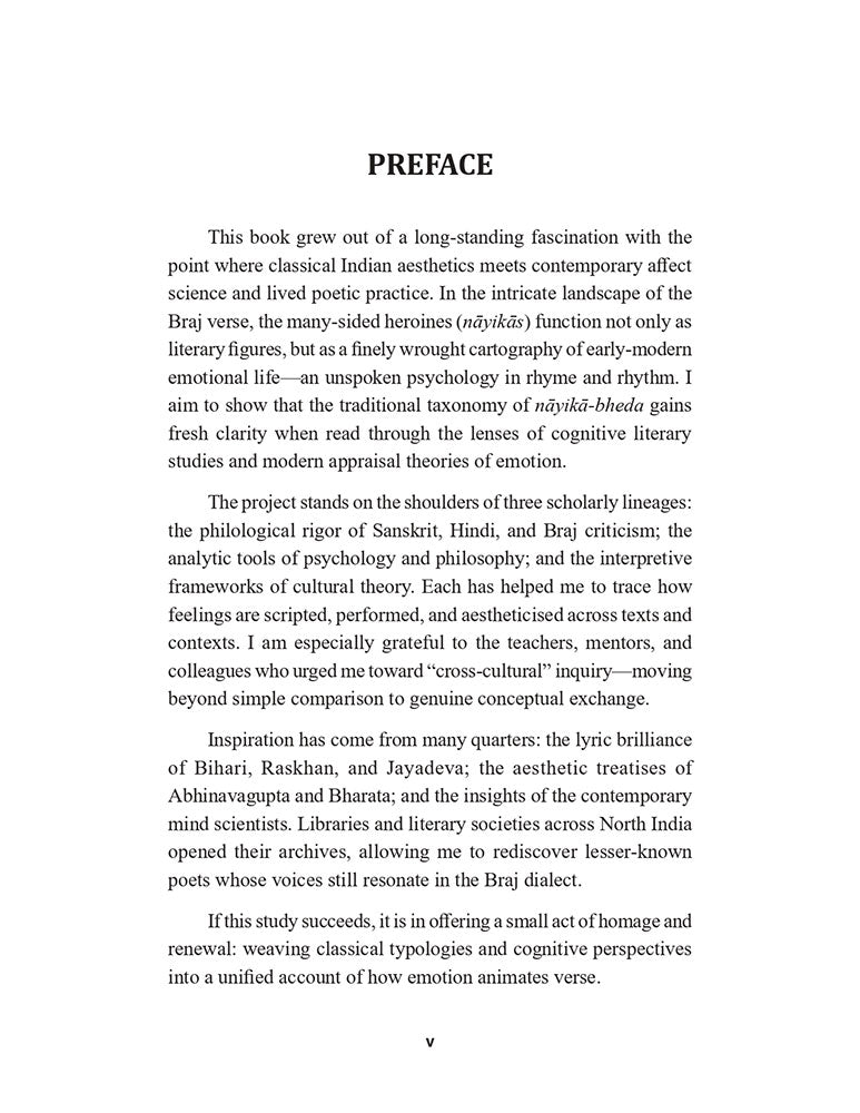 Mapping Love and Longing: A Cognitive – Affective Model of Romantic Heroines in Braj Poetic Traditions