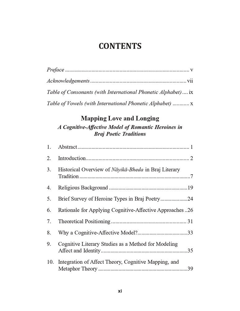 Mapping Love and Longing: A Cognitive – Affective Model of Romantic Heroines in Braj Poetic Traditions