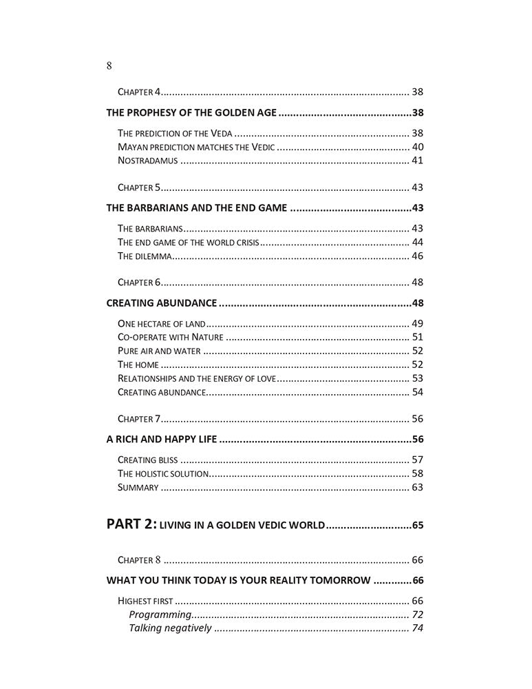 A Golden Vedic World and Vikings of Peace