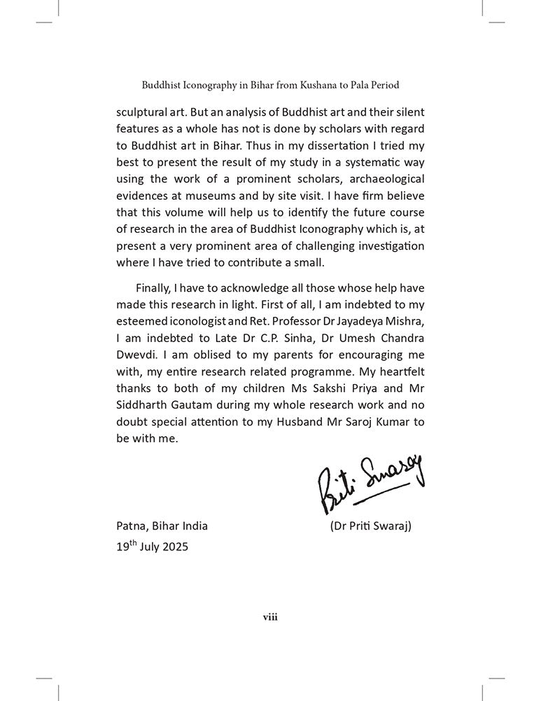 Buddhist Iconography in Bihar from Kushana to Pala Period